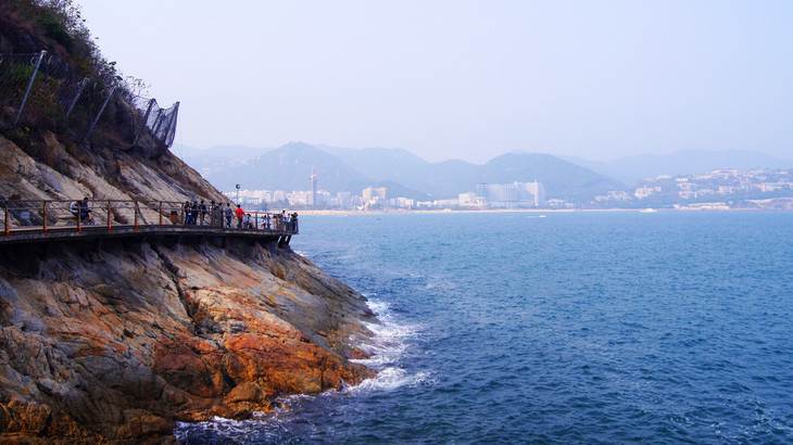 深圳盐田最美海滨栈道徒步,观景,游泳活动