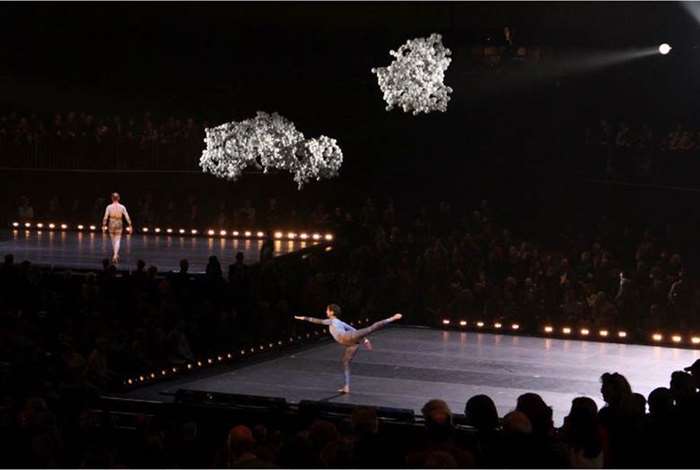 Pixel Clouds (Set for Merce Cunningham), 2011, Installation View, Park Avenue Armory, New York.png