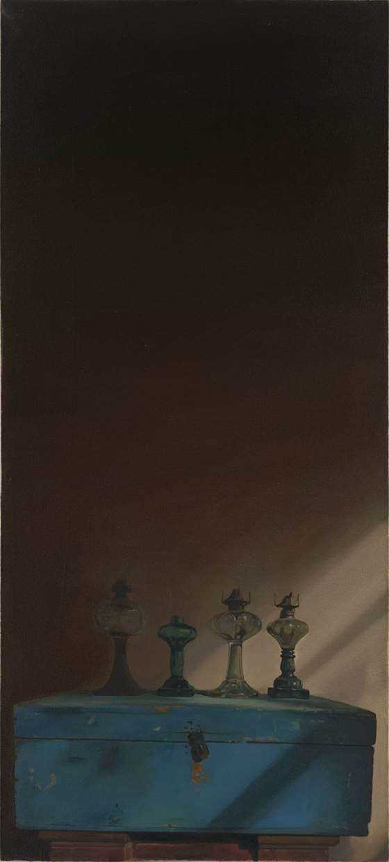 《四个阳光下的老女人》布面油画120cmx55cm2010.jpg