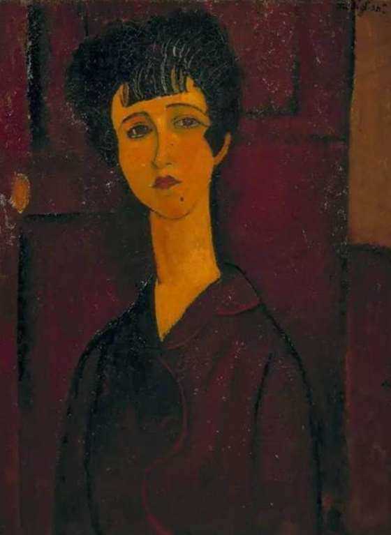 莫迪里阿尼 珍妮像 Modigliani The image of Jeanne 74.6*99.5cm.png