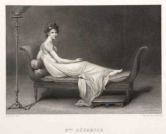 卢浮宫典藏版画 雷卡米埃夫人像 David : MmeRécamier 100*71cm.png