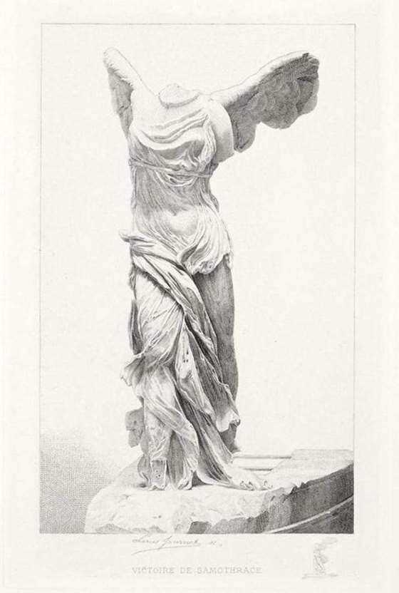 卢浮宫典藏版画 自由女神像 Victoire de Samothrace 16*25cm.png
