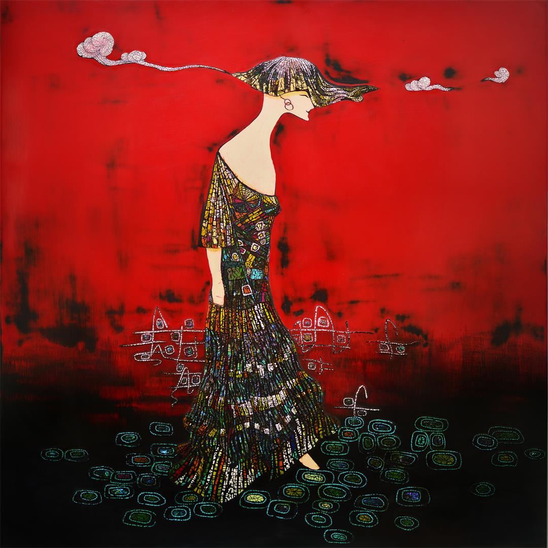 12《在水一方》漆画系列之五 60×60cm.jpg