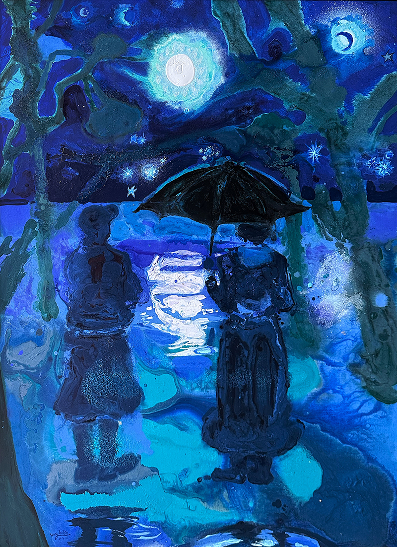 王太斌  在沉沉黑夜的幻影之中  130×97cm  布面油画、丙烯  2024.jpg