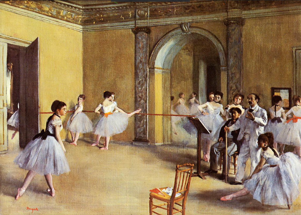 Dance Class at the Opera, rue Le Peletier, Edgar Degas ​​​.jpg