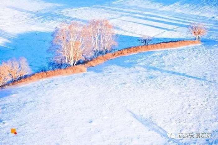 1220晚22日乌兰布统素装银裹赏美丽雪景越野车深入