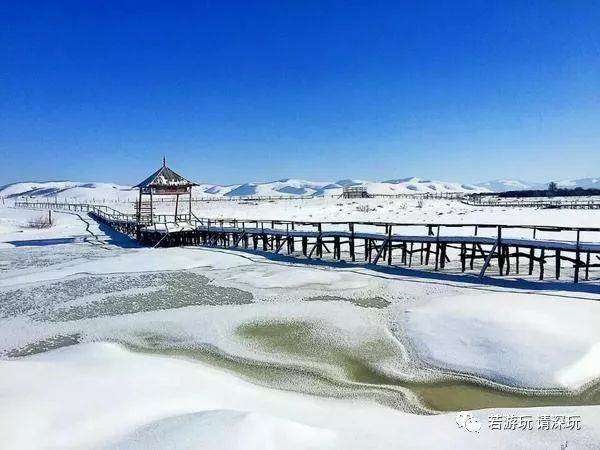 1220晚22日乌兰布统素装银裹赏美丽雪景越野车深入