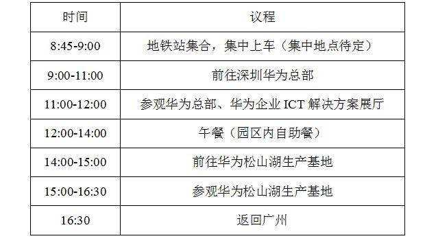 參觀華為總部暨華為松山湖生產基地考察交流活動