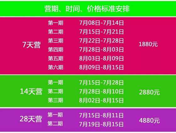 夏令营7天一般收费多少_夏令营花钱吗_夏令营活动收费