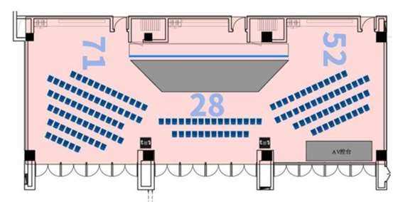 会议场地平面图图片
