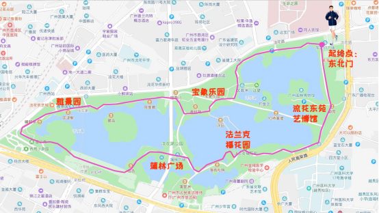 流花湖公园地图图片