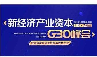 《新经济产业资本-G30峰会》济南站：创业创新企业市值成长孵化平台