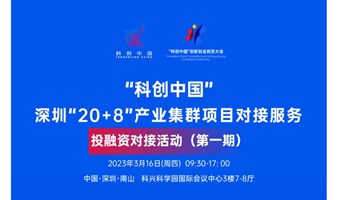 “科创中国”深圳“20+8”产业集群项目对接服务（第 一期）