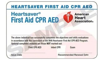 AHA美国心脏协会Heartsaver拯救心脏急救员课程