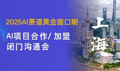 AI賽道入局合作溝通會，可落地/國家備案/上市公司合作，AI創(chuàng)業(yè)/投資/找項目【上海】